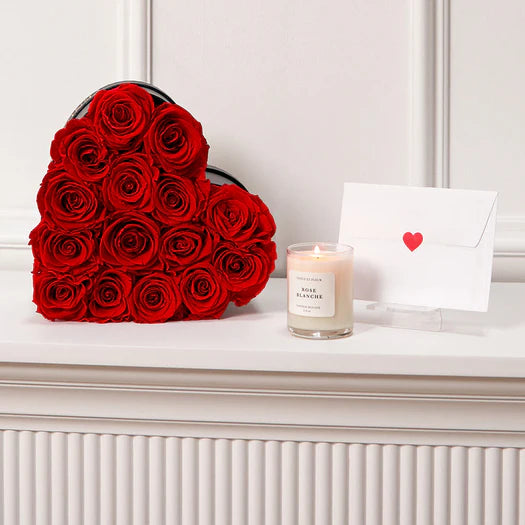 Le Cœur Medium Heart 16 Roses
